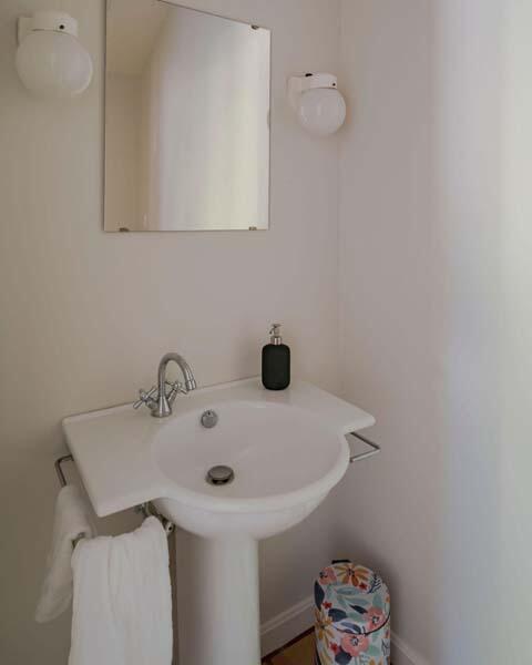 45 Old Long Pond Road Wellfleet, MA 02667 - Photo 36 of 47 a bathroom with a sink and a mirror