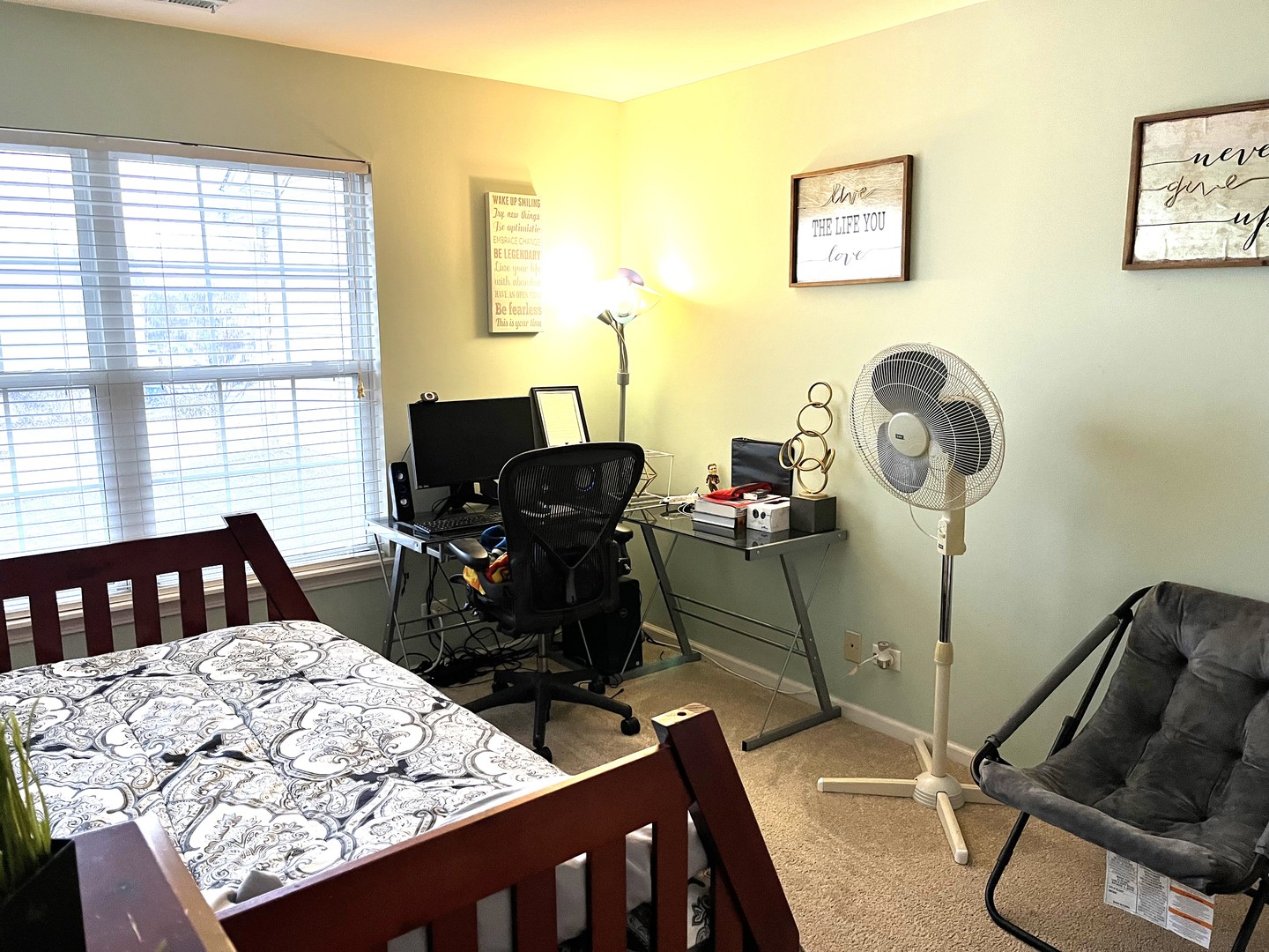 2402 Georgetown Circle Aurora, IL 60503 - Photo 21 of 23 a bedroom with furniture and wooden floor