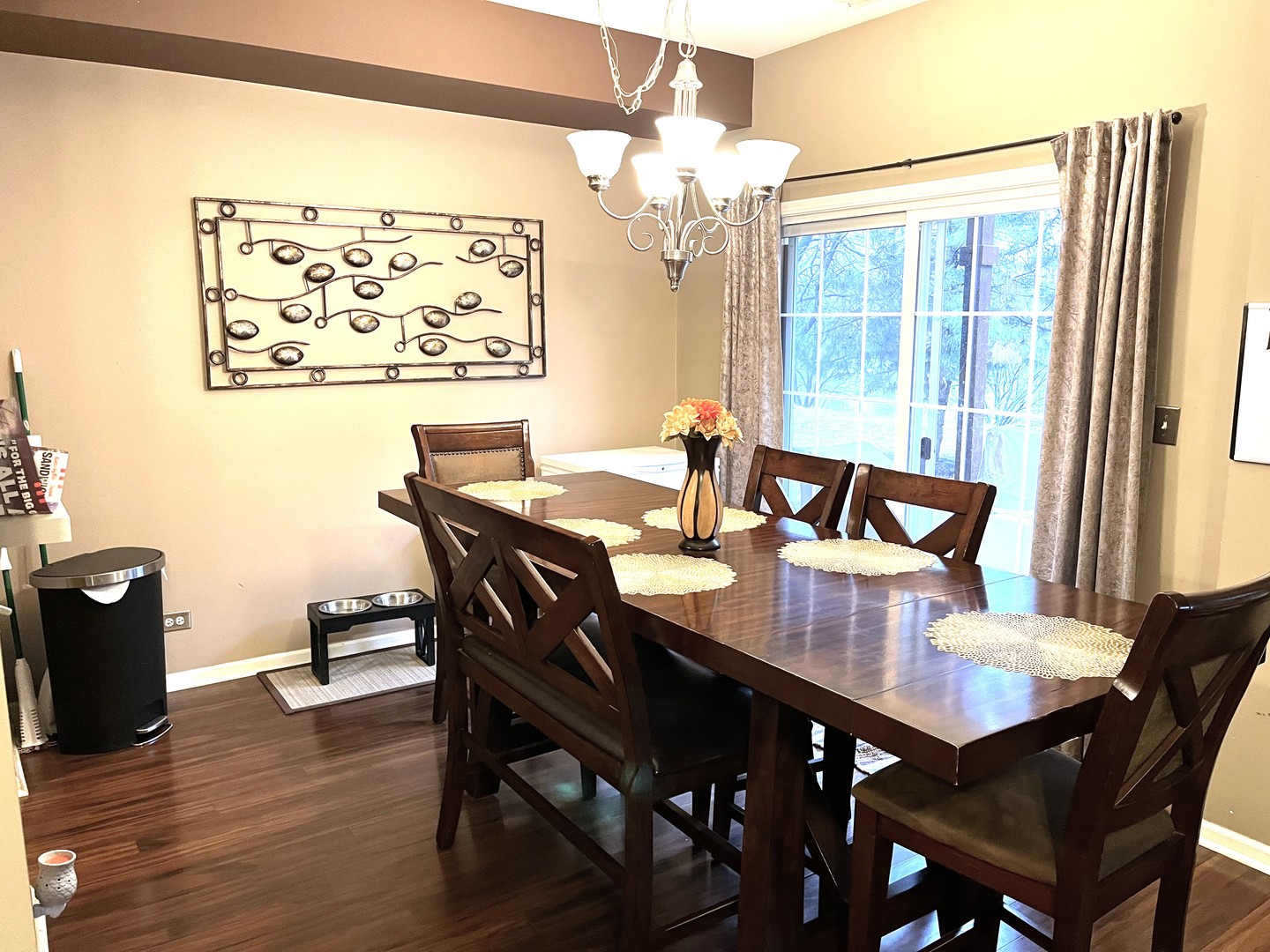 2402 Georgetown Circle Aurora, IL 60503 - Photo 9 of 23 a view of a dining room with furniture window and wooden floor