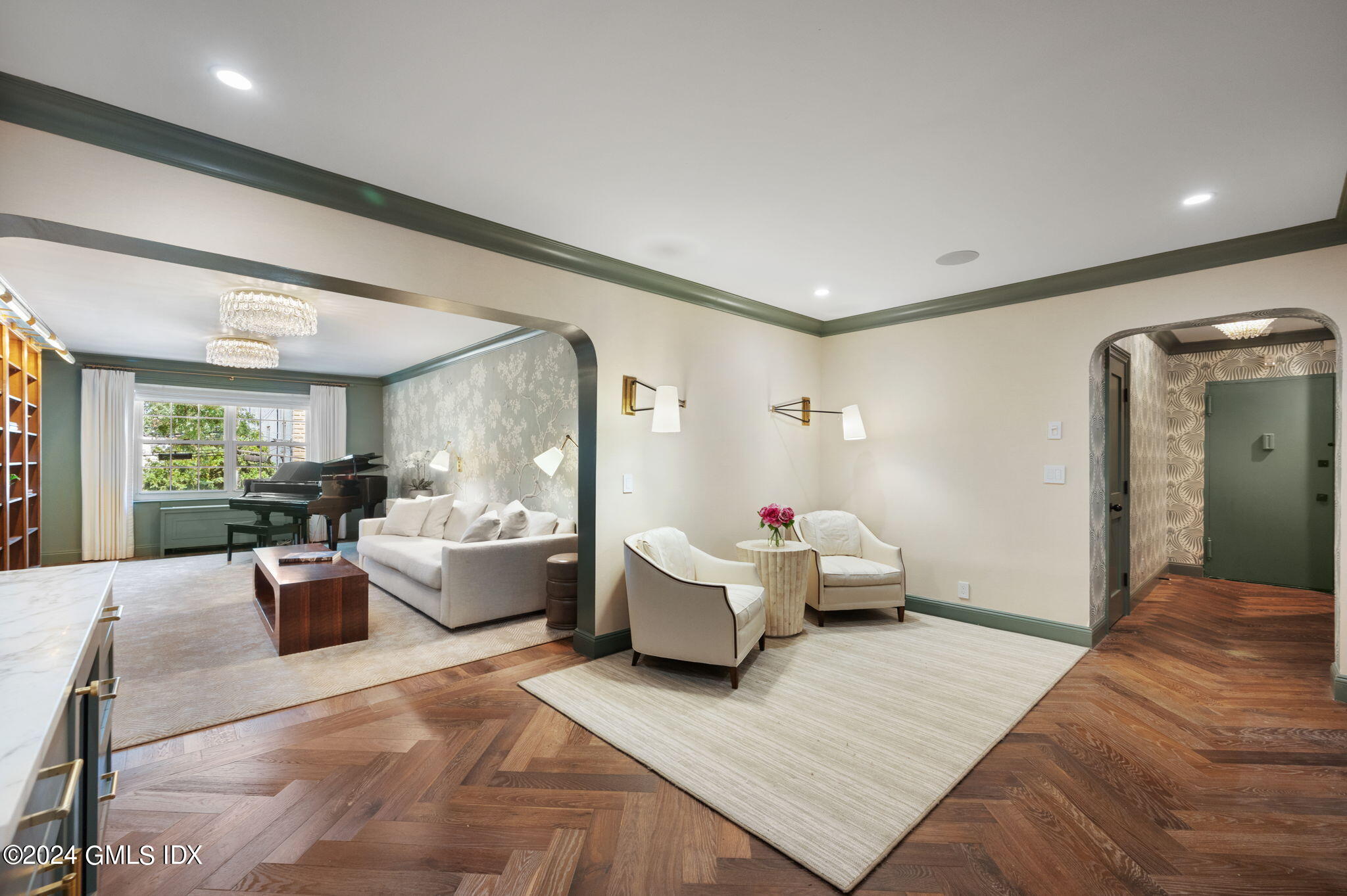 20 Church Street, Unit B11 Greenwich, CT 06830 - Photo 3 of 23 a living room with furniture window and wooden floor