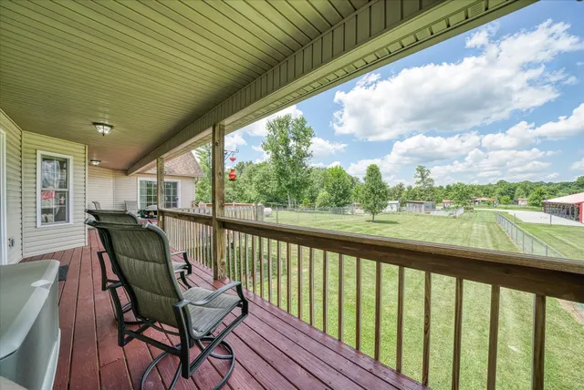 a view of a two chair in the balcony