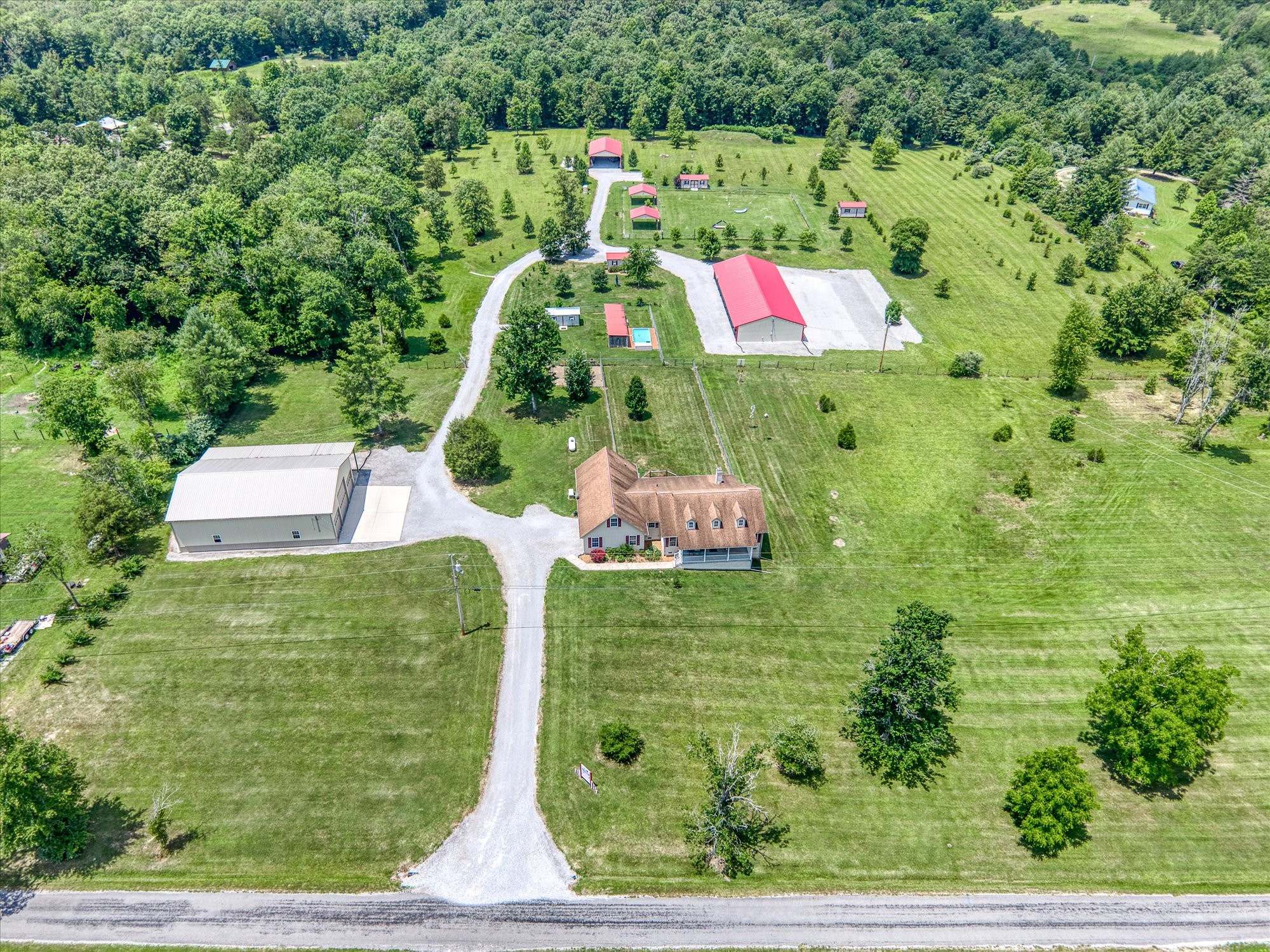125 Clarence Lee Road Lancing, TN 37770 - Photo 50 of 55 an aerial view of a house