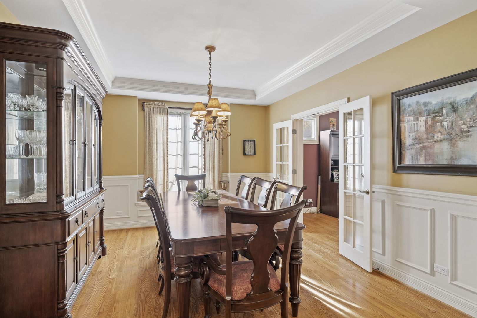 611 Fairfield Avenue Elmhurst, IL 60126 - Photo 8 of 44 a view of a dining room with furniture window and wooden floor
