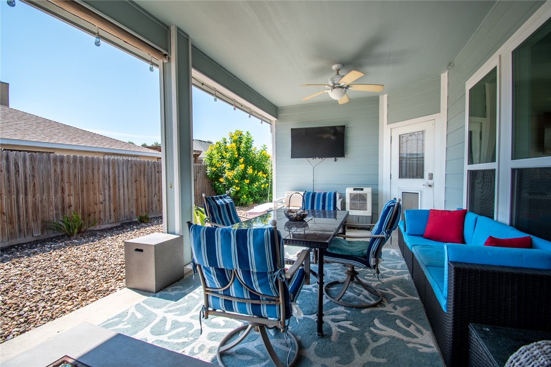 15422 Dyna Street Corpus Christi, TX 78418 - Photo 37 of 40 a view of a house with backyard and furniture