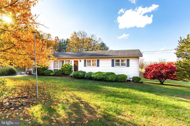 a house view with a garden space