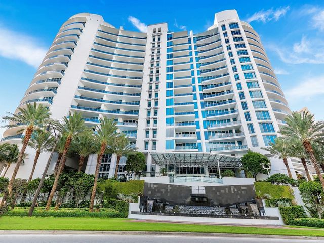 a front view of a multi story building