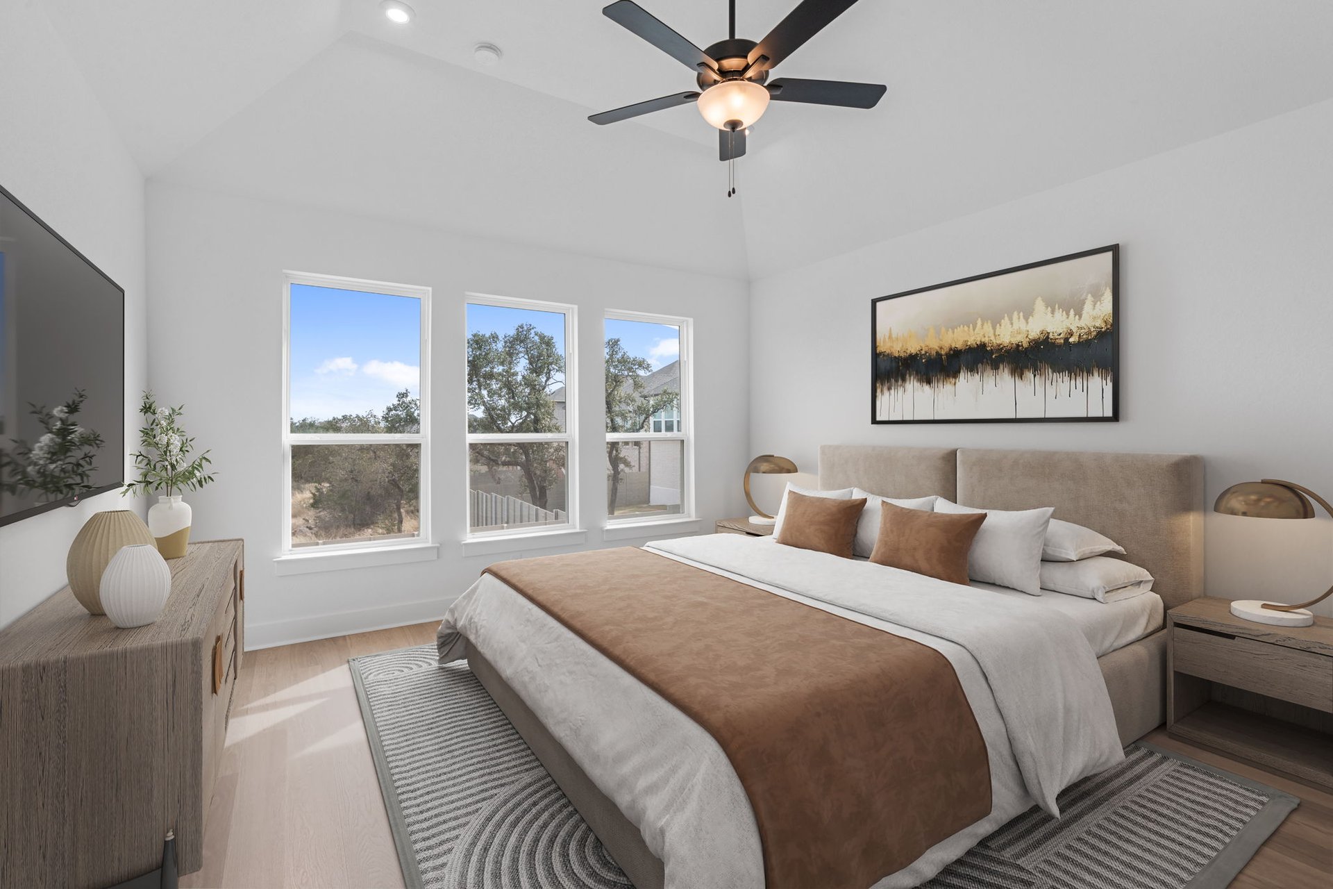 408 Texas Drive Georgetown, TX 78628 - Photo 7 of 39 a spacious bedroom with a large bed and a window