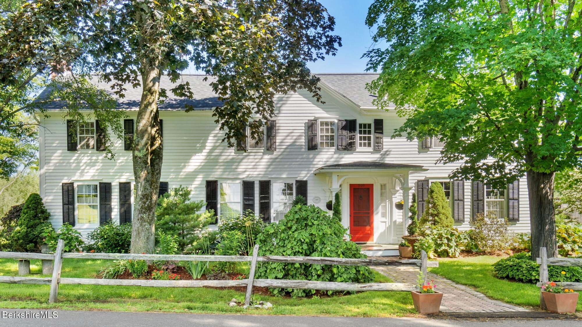 500 Devon Road Lee, MA 01238 - Photo 8 of 59 a front view of house with yard and green space