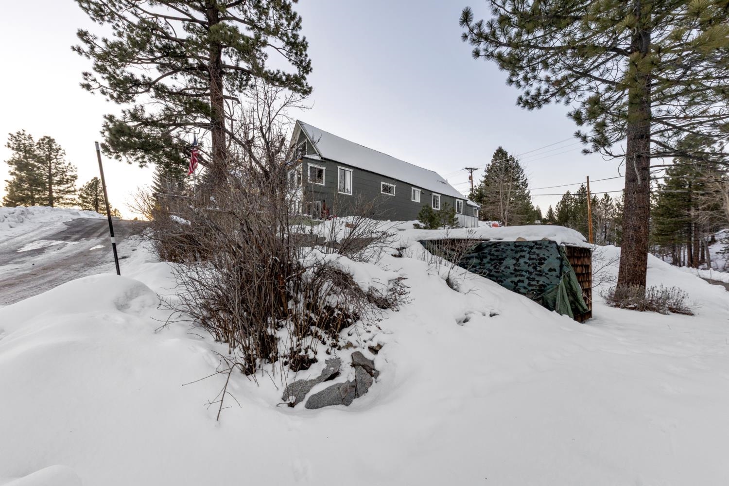 10008 High Street Truckee, CA 96161 - Photo 14 of 28 a view of garage yard and covered with snow