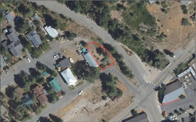 an aerial view of city