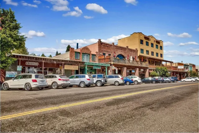 a cars parked in front of a building