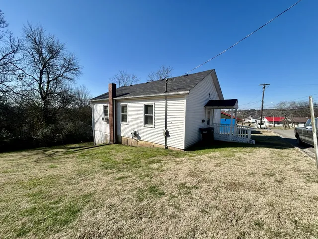 a view of a house with a patio