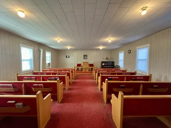 a group of people sitting in a room