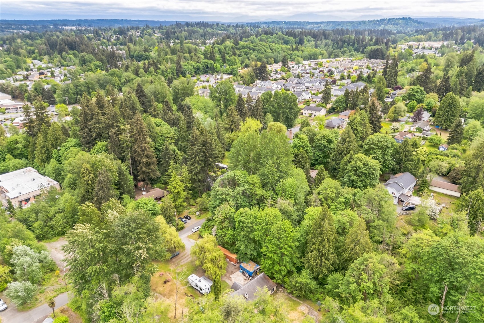 22824 7th Avenue Southeast Bothell, WA 98021 - Photo 20 of 21 an aerial view of residential houses with outdoor space and trees