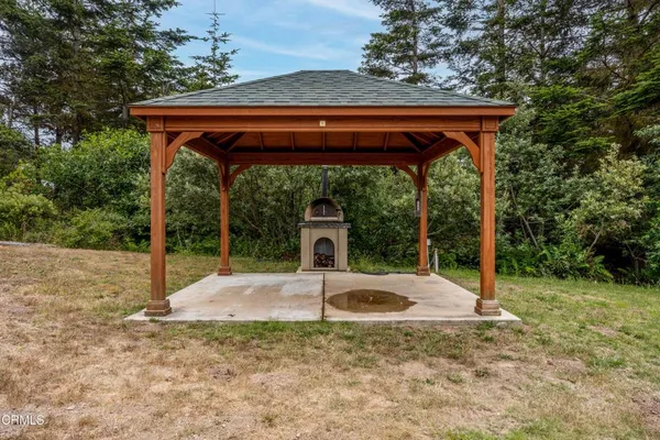 a backyard of a house with a yard