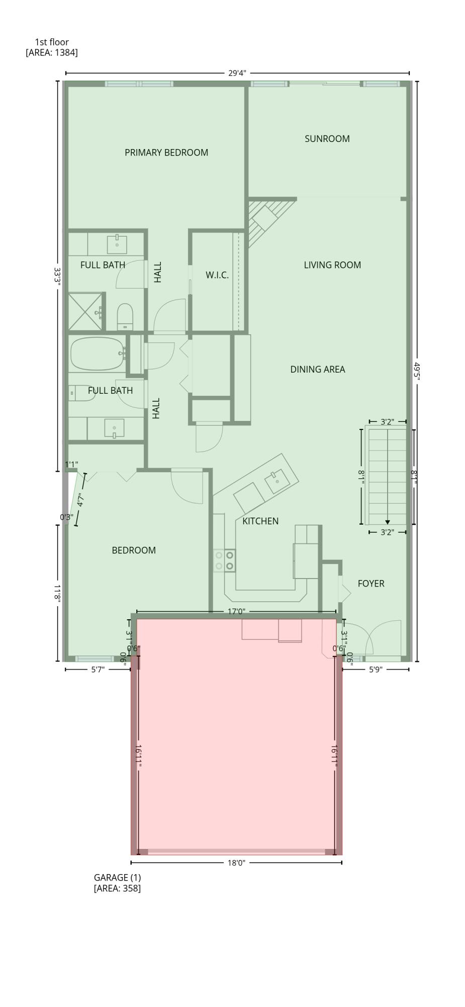 635 Cardinal Way Sun Prairie, WI 53590 - Photo 31 of 32 Main Level Floor Plan