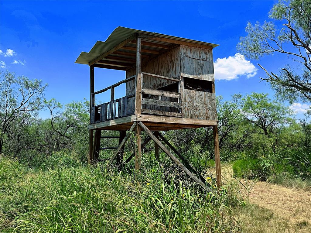 12415 County Road 356 Anson, TX 79501 - Photo 5 of 36 a view of a wooden bench sitting in the middle of a backyard