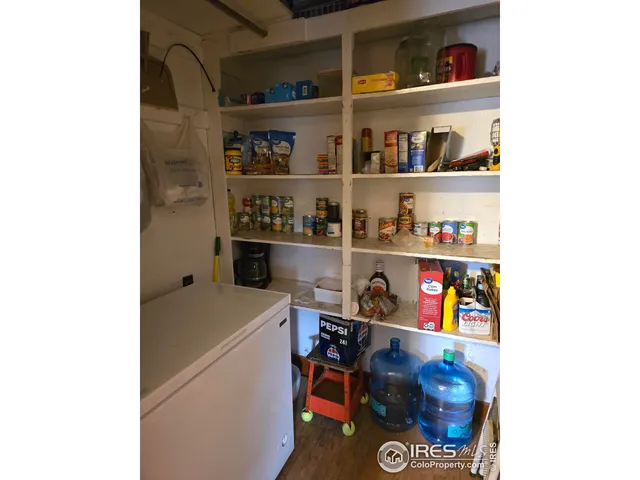 a room with storage and utility