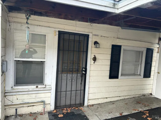 a view of front door