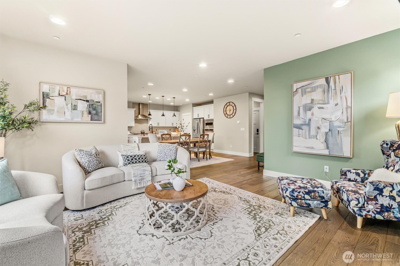 4418 242nd Place Southeast Bothell, WA 98021 - Photo 10 of 40 a living room with furniture and wooden floor