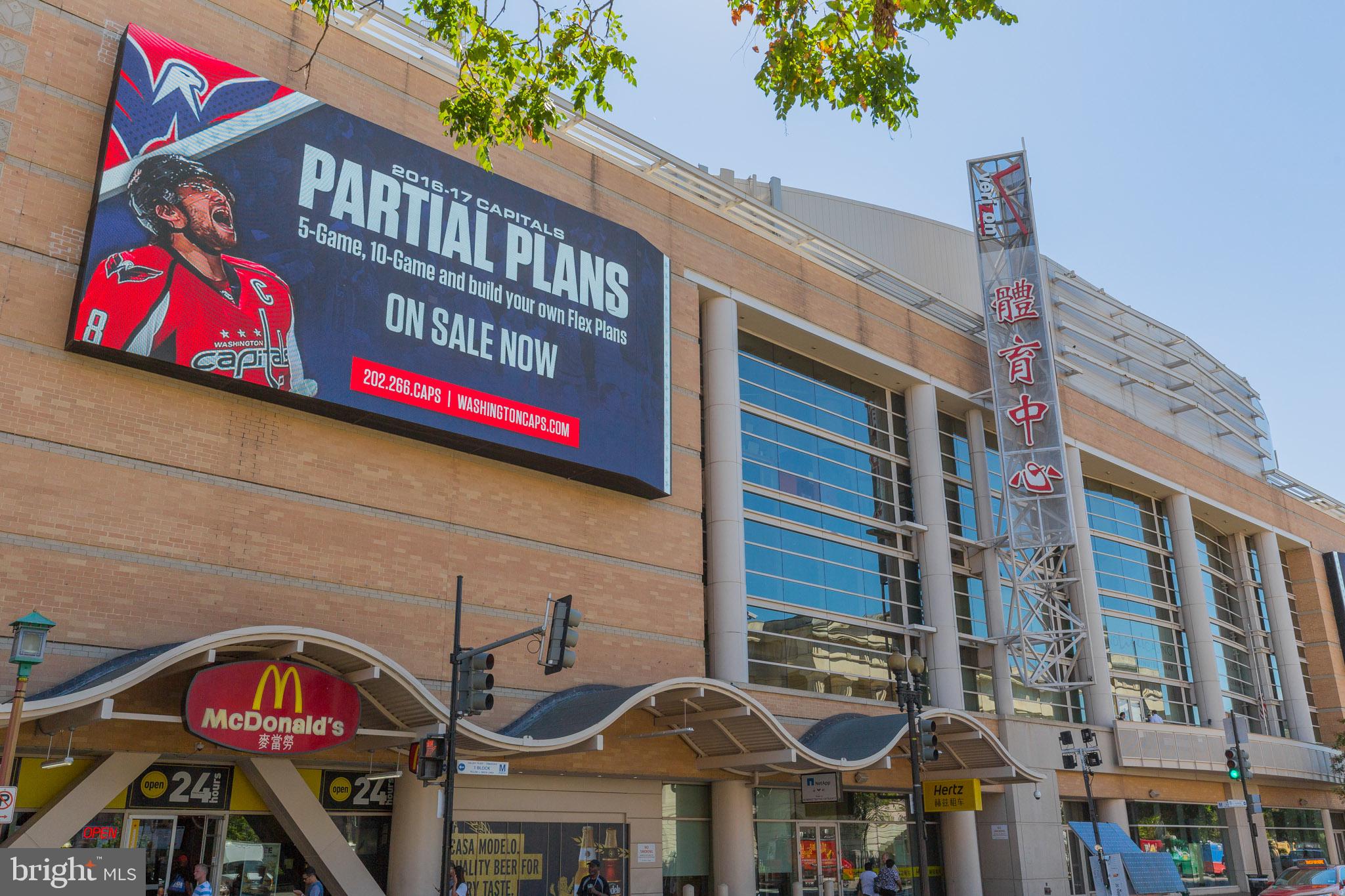 777 7th Street Northwest, Unit 1124 Washington, DC 20001 - Photo 8 of 55 Capital ONE Arena for all Sports, Events next door