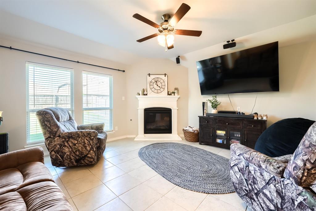 5604 Durst Lane Forney, TX 75126 - Photo 5 of 32 Spacious Living Room with Gas Fireplace