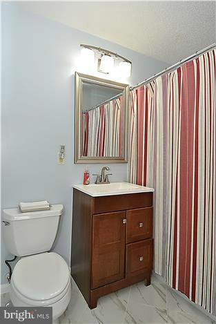 14201 Woolen Oak Court, Unit 432 Silver Spring, MD 20906 - Photo 12 of 20 a bathroom with a toilet a sink and a mirror