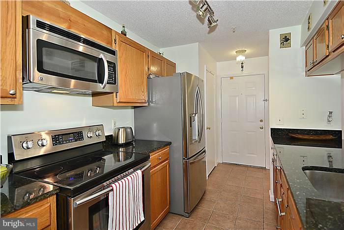 14201 Woolen Oak Court, Unit 432 Silver Spring, MD 20906 - Photo 5 of 20 a kitchen with stainless steel appliances a stove a microwave and a sink