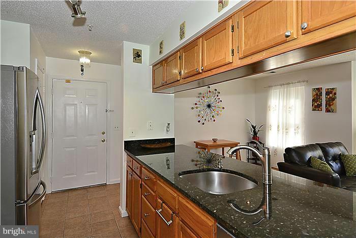 14201 Woolen Oak Court, Unit 432 Silver Spring, MD 20906 - Photo 6 of 20 a kitchen with granite countertop a sink stainless steel appliances and cabinets