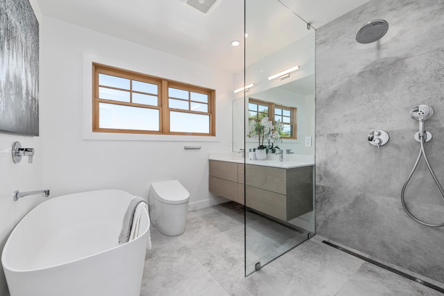1151 Rosedale Avenue Burlingame, CA 94010 - Photo 26 of 38 a bathroom with a sink a toilet and bathtub