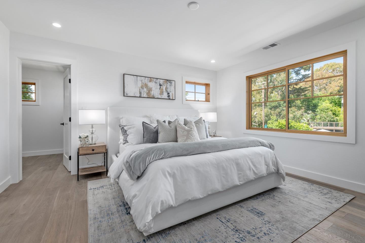 1151 Rosedale Avenue Burlingame, CA 94010 - Photo 27 of 38 a bedroom with a bed and a large window
