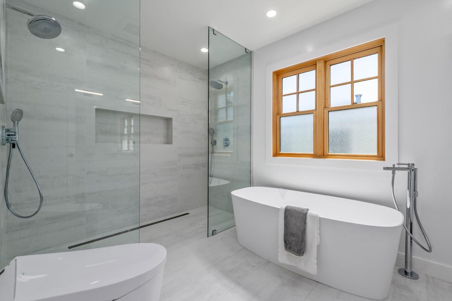 1151 Rosedale Avenue Burlingame, CA 94010 - Photo 30 of 38 a bathroom with a sink a toilet and shower