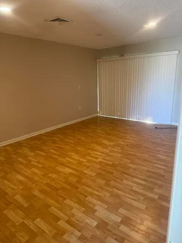 an empty room with a natural light