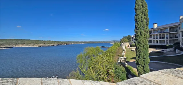 a view of a lake with a mountain