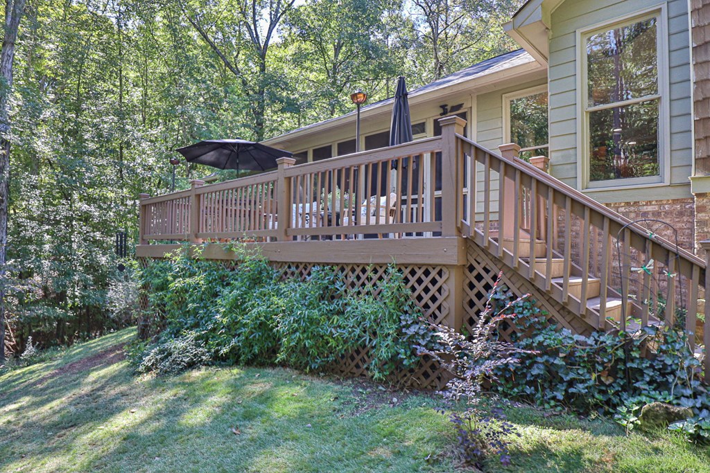 40 Maple Court Midland, GA 31820 - Photo 23 of 38 Back deck overlooking yard & pool