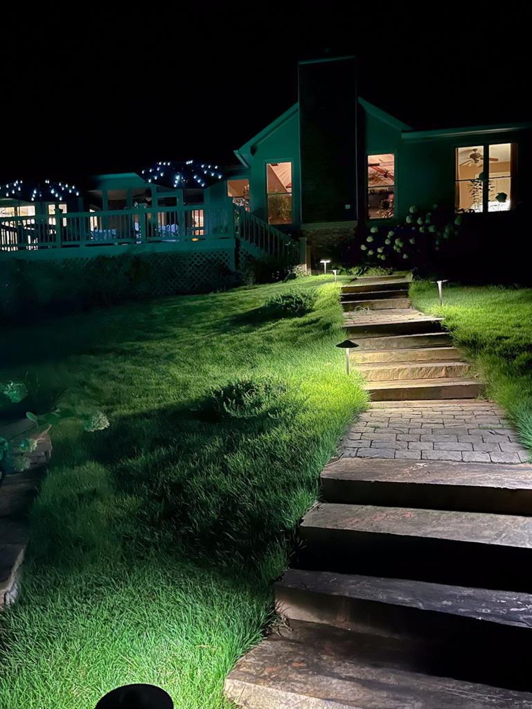 40 Maple Court Midland, GA 31820 - Photo 25 of 38 Lighted stone pathway from deck to pool area