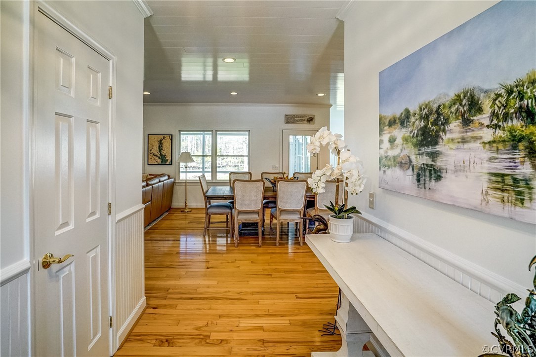 253 Prentice Point Drive Kilmarnock, VA 22482 - Photo 8 of 44 a view of a living room and dining room