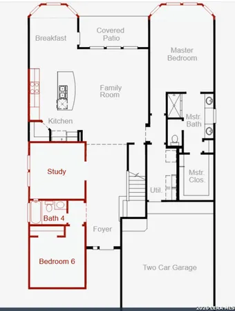 a picture of a bench in front of a door