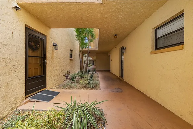 a backyard of a house