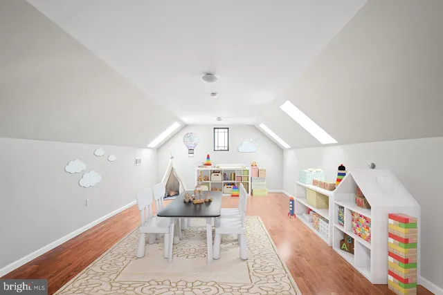 an empty room with wooden floor