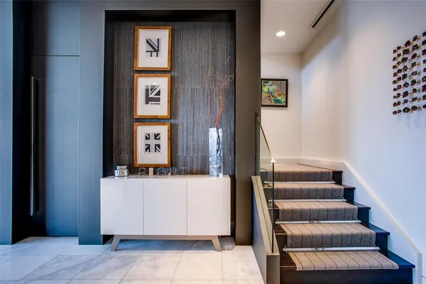 a view of a closet area