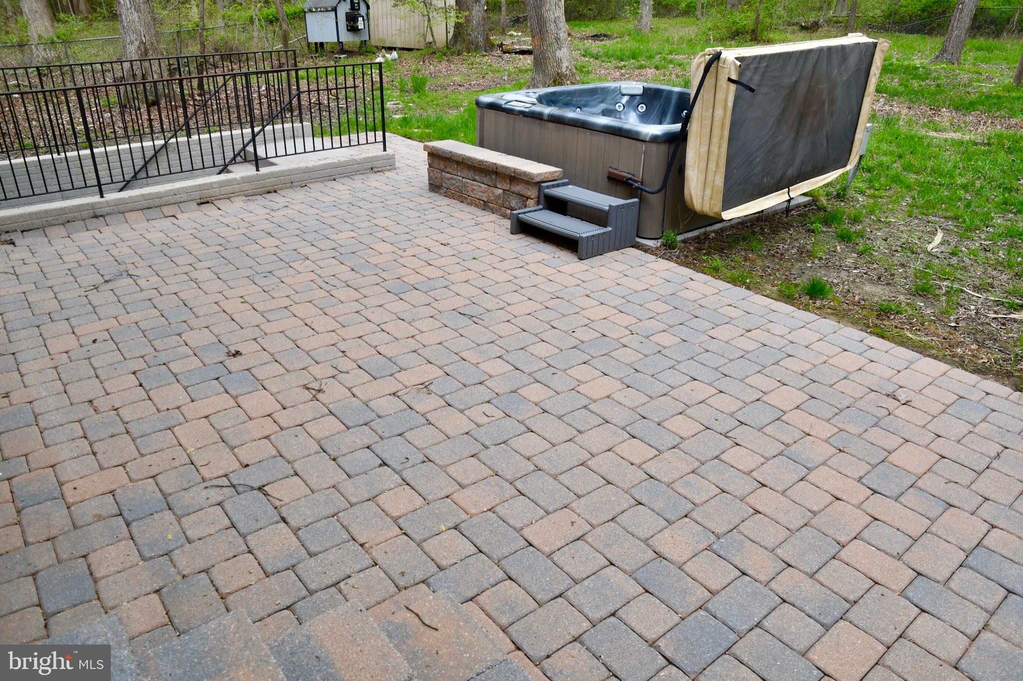 2138 Barrison Point Road Baltimore, MD 21221 - Photo 56 of 64 Back View with Brick Patio & Hot Tub