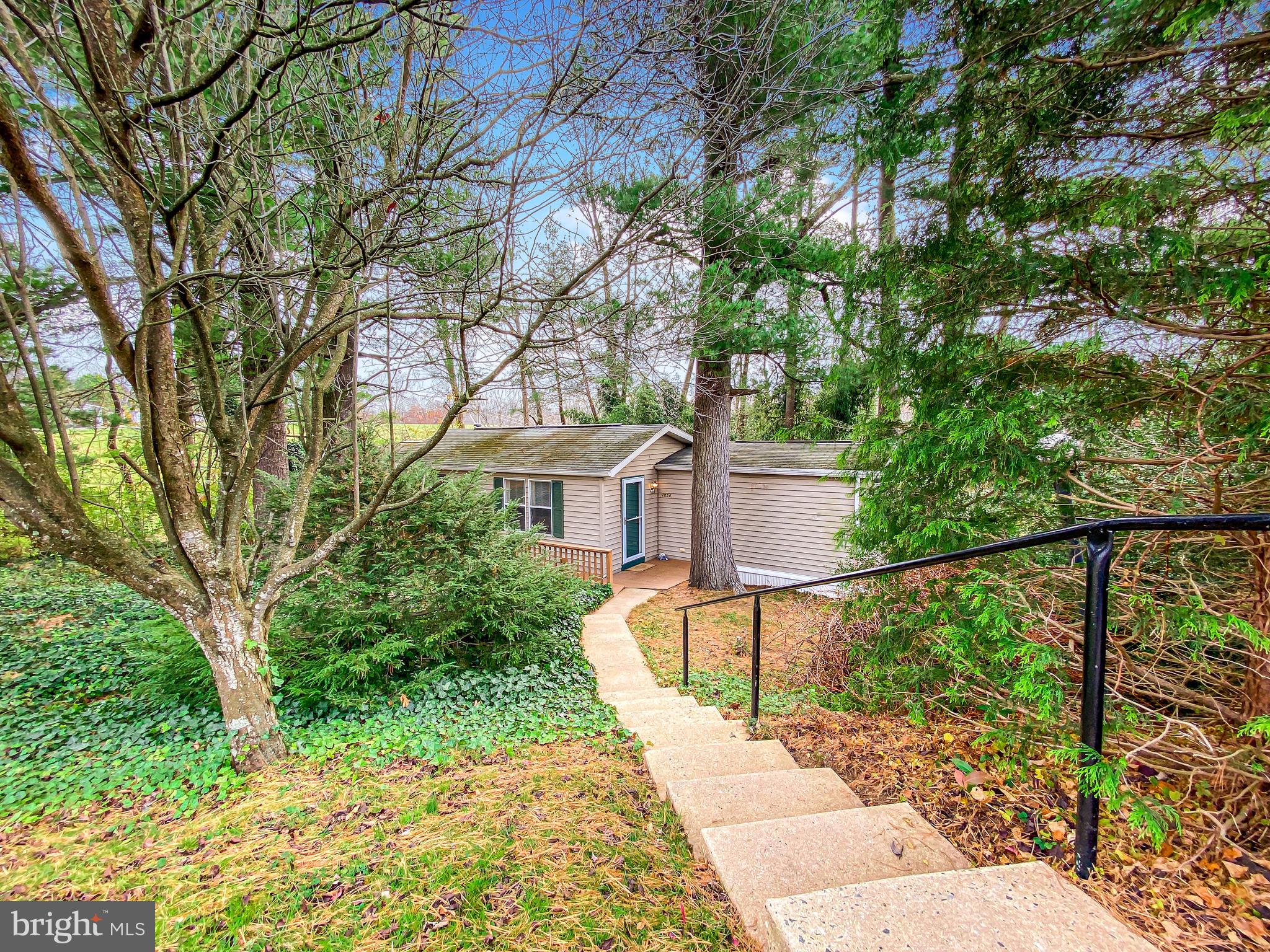 Stairs leading to front door