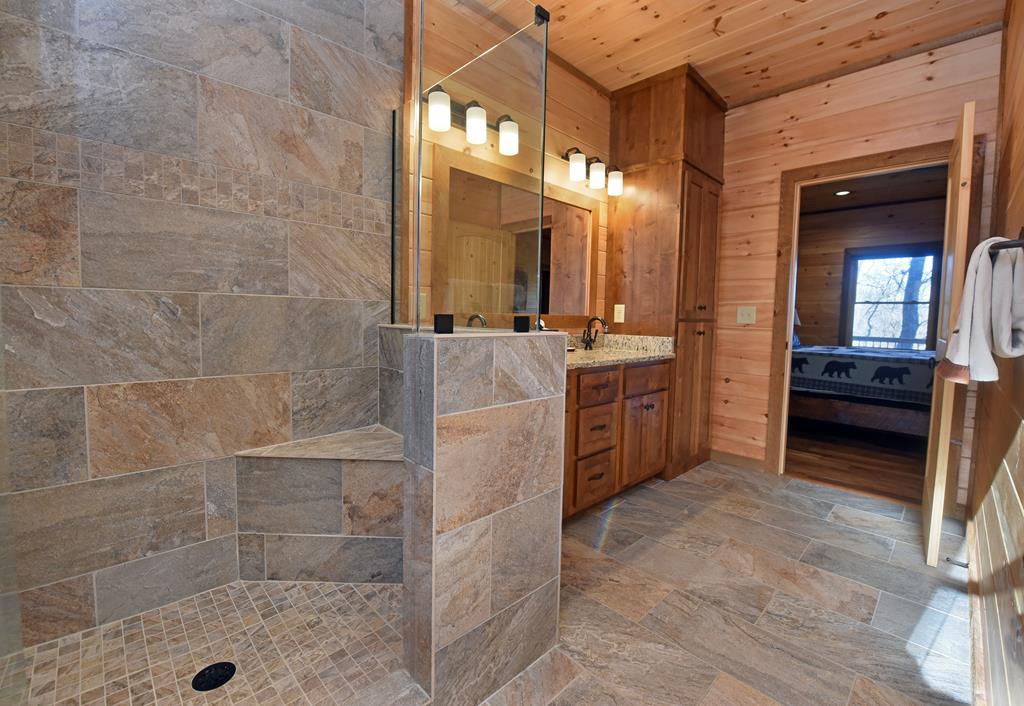 731 Native Trail Cherry Log, GA 30522 - Photo 34 of 56 a bathroom with a tub a sink and mirrors
