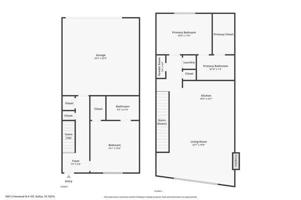 $485,000 | 1901 South Harwood Street, Unit 107, Dallas, TX 75215