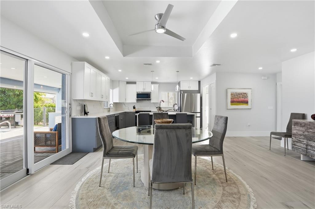 8009 Lagoon Road Fort Myers Beach, FL 33931 - Photo 20 of 48 kitchen and dining area