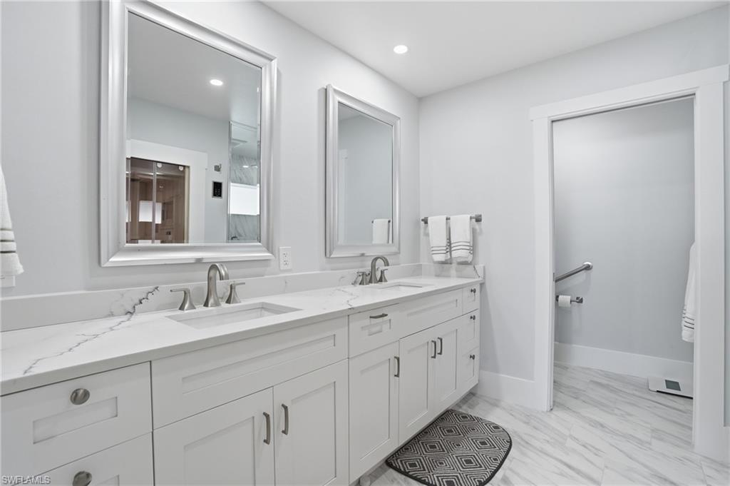 8009 Lagoon Road Fort Myers Beach, FL 33931 - Photo 27 of 48 primary bath with double vanity