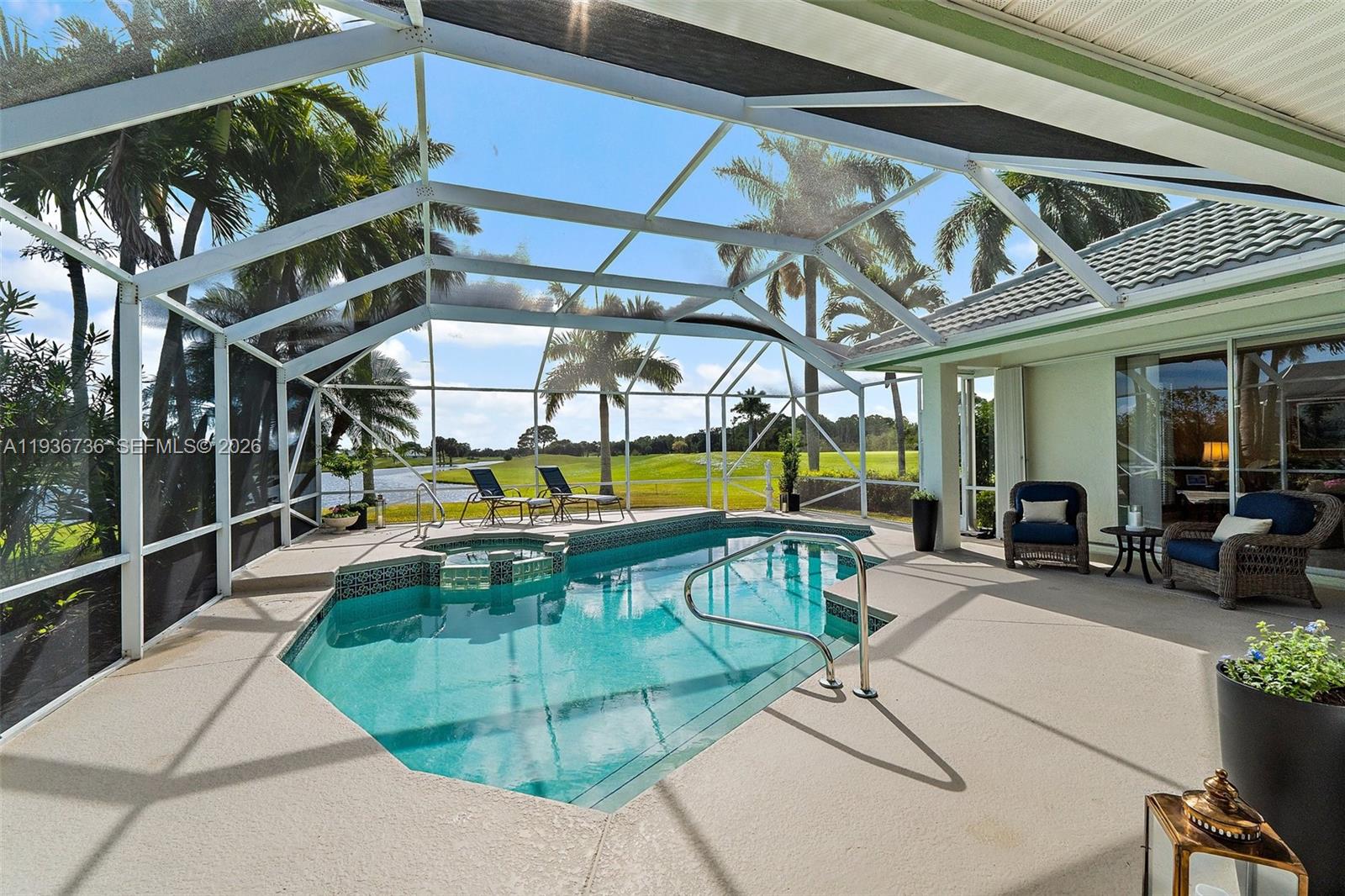 8185 Southeast Double Tree Drive Hobe Sound, FL 33455 - Photo 13 of 40 a view of a chairs and table in the balcony