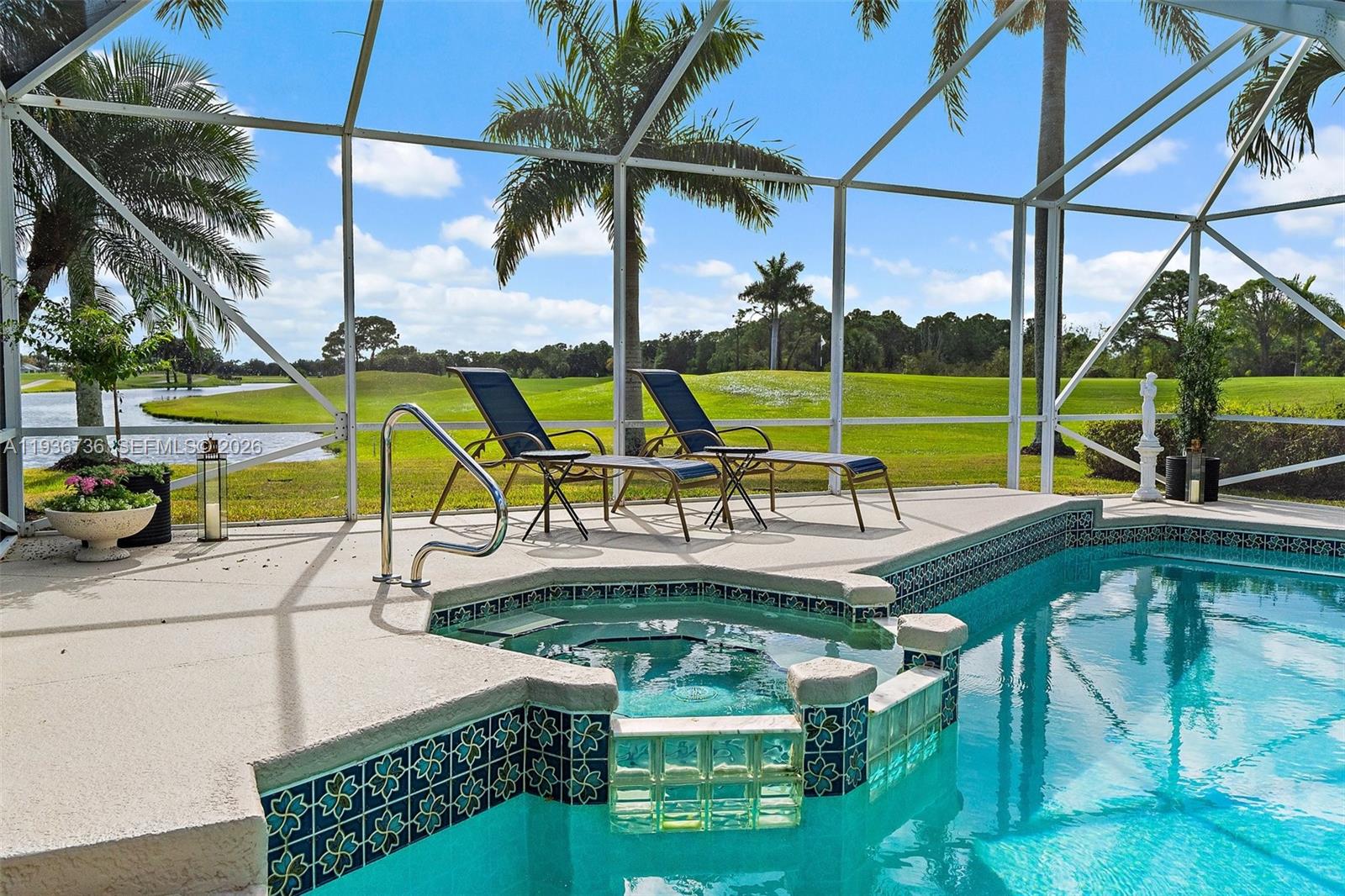 8185 Southeast Double Tree Drive Hobe Sound, FL 33455 - Photo 31 of 40 a view of yard with patio