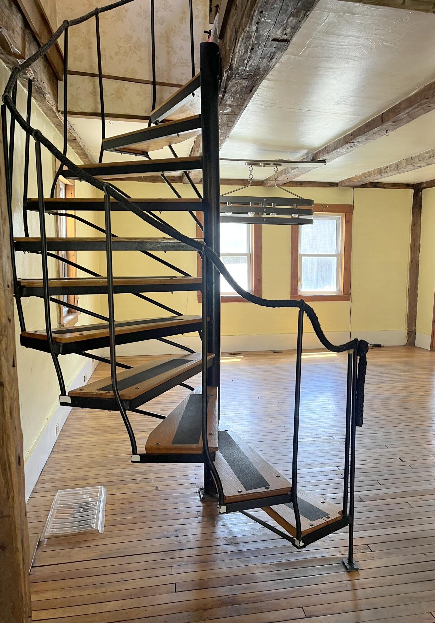 158 Douglas Hill Road Baldwin, ME 04091 - Photo 7 of 17 Spiral Stair Case